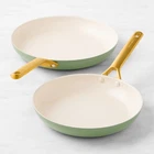 Greenpan Reserve Pro Ceramic Nonstick Fry Pan, Set Of 2, Full Color New. Price: $97.99.