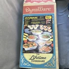 Vtg Dynaware White Milk Glass Ovenware 31 Piece Set 1960 Blue Flowers New In Box. Price: $147.99.