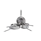 Heritage Steel Eater Series Piece Essential Cookware Set 5-PLY Stainless New. Price: $379.95.
