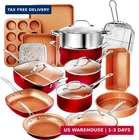 Gotham Steel 20 Pc Pots And Pans Nonstick Cookware + Bakeware Set, Complete New. Price: $236.84.