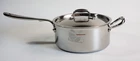 4 Quart Saucepan Stainless Steel & Copper Core Rfn By Ruffoni Pot Lid CRA2210YL Used. Price: $212.86.