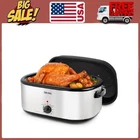 Aroma 22QT. Electric Roaster Oven With High Dome Lid, 8X Bonded Granite Enamel New. Price: $68.07.