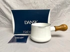 Mib Dansk Kobenstyle White Enamel Butter Warmer Sauce Pan New Unopened Mint Mcm. Price: $80.00.