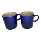Le Creuset 2 Eiffel Tower Coffee Mug Second Choix - Indigo New. Price: $89.99.