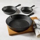 Brylanehome 3 Piece Cast Iron Skillet Set - Black New. Price: $39.99.