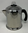 Farberware 4-8 Cup Stove Top Percolator Coffee Pot Maker Stainless Steel TQQQ01 Used. Price: $24.00.