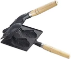 Taiyaki Fish Shaped Waffle Maker Cast Iron Pan Ikenaga Works Wooden Handle New. Price: $114.56.