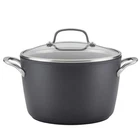 Kitchenaid 8 Quart Hard Anodized Nonstick Stockpot Lid Matte Black New. Price: $104.99.