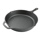 Ishetao 12 Inch Cast Iron Skillet, Black New. Price: $39.51.