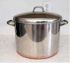 Vintage Revere Ware 16 Qt Stock Pot W/lid Stainless Steel Copper Bottom Clinton Used. Price: $129.99.