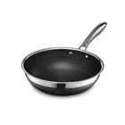 Hexclad Hybrid Nonstick Wok, Stay-cool Handle, 10-INCH, Silver/black New. Price: $199.99.
