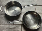 Set Of 2 Cuisinart 3 Qt Sauce Saute Pan & 10" Skillet, Stainless Steel Used. Price: $23.99.