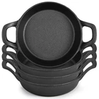 Ziliny Mini Cast Iron Skillets 6.3 X 1.5 Inch Pan Small Ramek.... Price: $55.76.