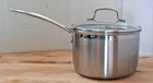 Cuisinart 3QT Saucepan W/lid MCP193-18N Multiclad Pro Triple Ply Induction Ready Used. Price: $37.99.