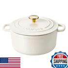 Carote Enameled Cast Iron Dutch Pot Lid 4 Qt Ovens Heavy-duty New. Price: $65.83.