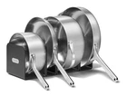 Caraway 12-PIECE Stainless Steel Cookware CW-CSET-201 W/storage New. Price: $565.00.