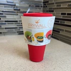 New Frywall Inch Silicone Splatter Guard Red Medium For 10" Pans Bpa Free. Price: $9.99.