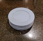 Set Of Temptations Woodland 10.5" Gray Dinner Plates. Oven Safe Used. Price: $49.95.