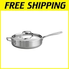 All-clad Tri-ply 3-QT Saut Pan, Stainless Steel* New. Price: $117.59.