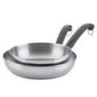 Farberware 10", 8.25" Skillet Frying Pan Chef's Classic Stainless Steel Cookware New. Price: $59.35.