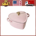 Beautiful 2QT Cast Iron Heart Dutch Oven, Pink Champagne By Drew Barrymore New. Price: $26.48.