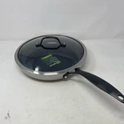 Greenpan Venice Pro Noir 12" Fry W/ Lid, Silver/black New. Price: $114.99.