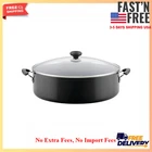 Farberware 14" Nonstick Family Pan With Glass Lid Aluminum Jumbo Cooker, Black New. Price: $31.33.
