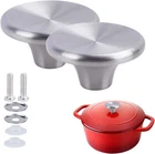 Dutch Oven Knob Stainless Steel Replacement Handle For Silver 2 Set New. Price: $11.48.