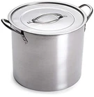Gallon Stainless Steel Stock Pot With Lid, 12.5 X 11.5 New. Price: $70.19.