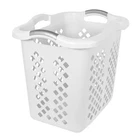 Home Logic 2 Bushel Lamper Laundry Basket With Silver Handles, White, Adult New. Price: $14.01.