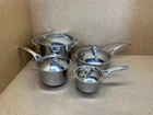 Anolon Nouvelle Copper Stainless Steel 10 Pc Cookware Set, Silver (missing Pans) New. Price: $339.95.