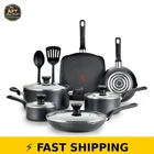 T-fal Easy Care Nonstick Cookware Set, 12 Piece, Grey New. Price: $125.99.