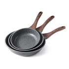 Pan Frying Skillet Swiss Granite Coating 8 9.5 11 Inch Gray Nonstick Sensarte New. Price: $154.99.