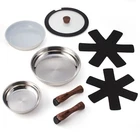 Ergo Chef 8 Piece Smart Set Removable Handles Stainless Steel & Ceramic New. Price: $76.49.