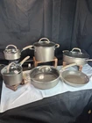 Circulon Premier Professional Hard-anodized Nonstick Cookware 11 Piece Set Pots Used. Price: $85.00.