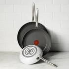 T-fal Ceramic Non-stick Frypan Set, 3 Piece- Open Box Gray New. Price: $64.49.