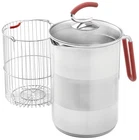 Kuhn Rikon 4TH Burner Pot Glass Lid And Steam Basket 12 Cup 4200 New. Price: $83.87.