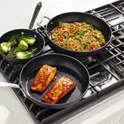 All-clad Hard Anodized Nonstick Fry Pan 3 Piece Set 8" 10" & 12" New. Price: $120.00.