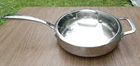 Belgique 3 Qt Stainless Steel Frying Saute Pan With Vented Glass Lid HS11014 Used. Price: $25.00.