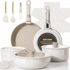Kikcoin Ceramic Cookware Set, 22 Pcs Nonstick Pots And Pans With Detachable New. Price: $79.99.