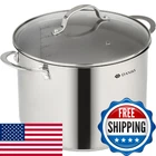Daniks Professional Stainless Steel Lid 8 Qt Stock Pot For Soup Stew Pasta Deep New. Price: $46.67.