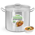 Nutrichef Quart Stainless Steel Stockpot NCSPT30Q Induction Compatible New. Price: $209.99.
