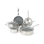 Martha Stewart Delaroux 10 Piece Stainless Steel Pots And Pans Kitc... Fast Ship New. Price: $226.99.