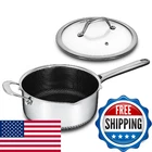 Bakoniion Hybrid Nonstick 4 Qt Saucepan Lid Stainless Steel Stockpot Honeycomb New. Price: $152.98.