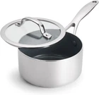 Greenpan Valencia Pro Tri-ply Stainless Steel 1.6 Quarts, New. Price: $160.96.