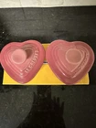 Le Creuset Rose Quartz Heart Shaped Ramekins Nwt New. Price: $50.00.