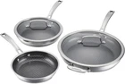 Cuisinart Fusionplus Nonstick Stainless Steel Cookware Set, 5-PIECE Skillet New. Price: $302.92.