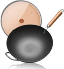 12.59" Pure Iron Wok - Traditional Stir Fry Pan For All Stove Types New. Price: $99.99.