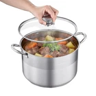 Vevor Stainless Steel 12-QUART With Glass Lid For Soups Stews New. Price: $36.99.