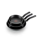 T-fal 3 Piece Nonstick Cookware Set With Thermo Spot Heat Indicator Black New. Price: $55.69.